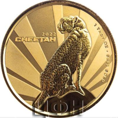 2022 1 oz Proof Gold Cameroon Cheetah Coins (Box + CoA).jpg
