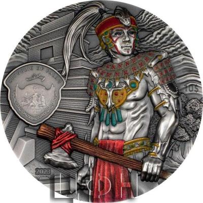 10 Dollars MAYANS Lost Civilizations 2 Oz Silver Coin 10$ Palau 2023 Antique Finish .jpg