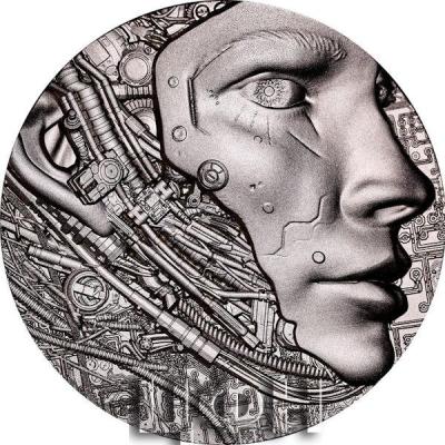 EXPERIENCE THE FUTURE WITH AI Antiqued 2 Oz Silver Coin 2000 Francs Cameroon 2024 Antique Finish.jpg