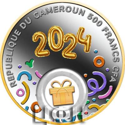 HAPPY BIRTHDAY Silver Coin 500 Francs CFA Cameroon 2024 Proof.jpg