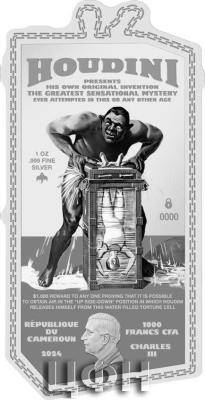 HOUDINI WATER TORTURE CELL 1 Oz Silver Coin 1000 Francs Cameroon 2024 Proof .jpg