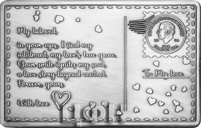 VALENTINE DAY POSTCARD Base Metal Coin 500 Francs CFA Cameroon 2024 BU-Brilliant Uncirculated.jpg