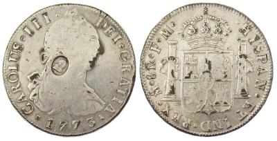 1773 г. Мехико с надчеканом Банка Англии.jpg