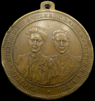 06-06-1905Медаль В память о бракосочетании кронпринца Вильгельма и Сесилии (2).png