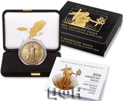 American Eagle 2024 One Ounce Gold Uncirculated Coin.jpg