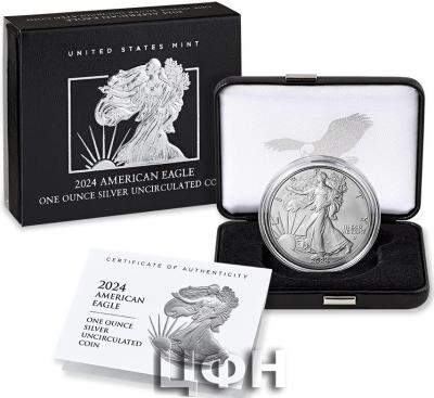American Eagle 2024 One Ounce Silver Uncirculated Coin.jpg