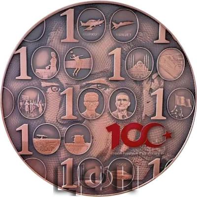 2023 Türkiye Cumhuriyeti'nin 100.Yılı Bronz Hatıra Parası (2).jpg