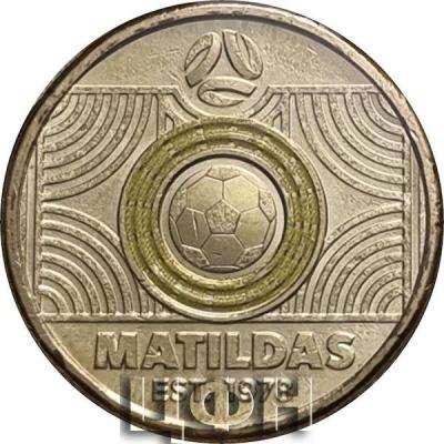 2 Dollars 2023 AUSTRALIA Two Dollars 2023 Matildas, Yellow.jpg