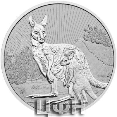 Silver Two Ounces 2023 Mother and Baby Kangaroo.jpg
