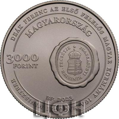 2023. 220th Anniversary of the birth of Ferenc Deák base metal collector coin (BU).jpg