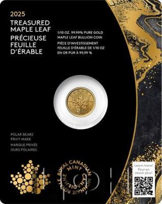 2025 CANADA 5 DOLLARS Polar Bears Privy Mark 99.99% Pure Gold Coin.jpg