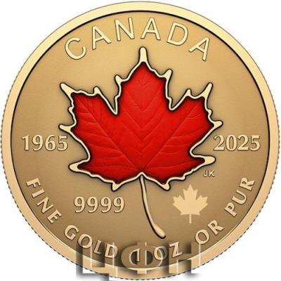 2025 Canada Pure Gold Fractional Set - 60th anniversary of the National Flag of Canada.jpg