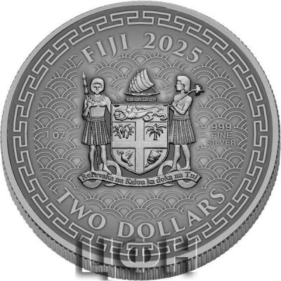 SNAKE Lunar Year Antiqued 1 Oz Silver Coin 2$ Fiji 2025.jpg
