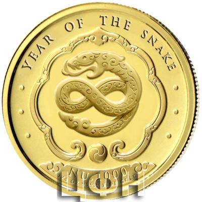 2025 Bhutan Lunar Snake  Fine Gold  Coin.jpg