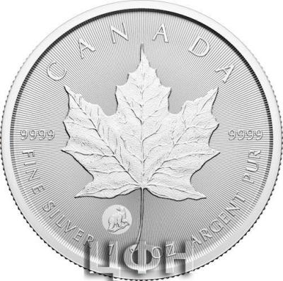 Canada Silver $5 Maple Leaf - Polar Bear Privy, First Strikes MS 1oz, .9999.jpg