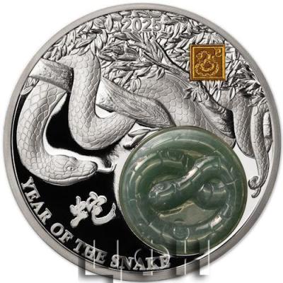 2025 Year of SNAKE Jade 2 oz. Silver Proof Coin 25 Francs Burundi.jpg