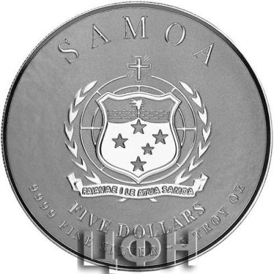 Silver Five Ounces 2025 Commander Julius Caesar, Coin from Samoa .jpg