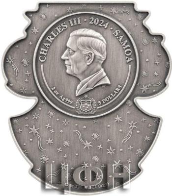 2024 Samoa Harry Potter Dobby A Free Elf 2 oz Silver Antiqued Gilded Coin .jpg