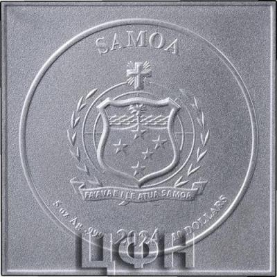 Samoa 2024 10 Dollar 3D Freiheitsstatue 5 oz - Antik Finish Stgl .jpg