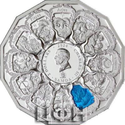 Samoa 2024 2 Dollar Erzengel im Tierkreis - Jungfrau VS Metatron.jpg