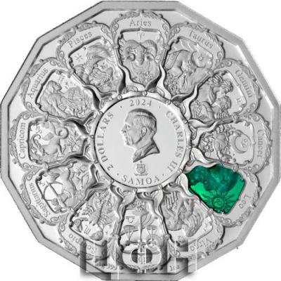 Samoa 2024 2 Dollar Erzengel im Tierkreis - Löwe VS Raziel.jpg
