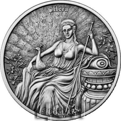 2022 Samoa 5 Dollars - Hera vs Aquarius - Antik Finish Stgl..jpg