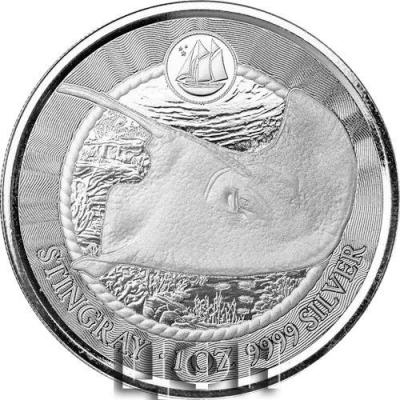 1 Dollar 2023 Cayman Islands Stingray 1 oz Silver Coin.jpg