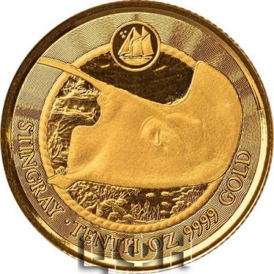 2 Dollars 2023 Cayman Islands Stingray TENTH oz Gold Coin.jpg