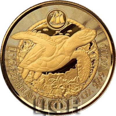 5 Dollars 2023 Cayman Islands Loggerhead Turtle 1 oz Gold Coin.jpg