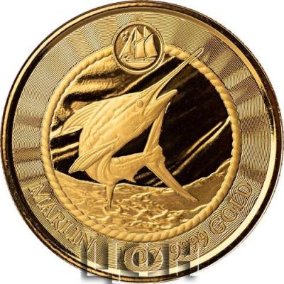 5 Dollars 2023 Cayman Islands Marlin 1 oz Gold Coin.jpg