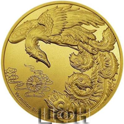 Gold Ounce 2023 Four Guardians - Vermilion Bird, Coin from Samoa .jpg