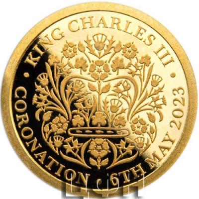 Gold Half Gram 2023 King Charles III Coronation, Coin from Samoa.jpg