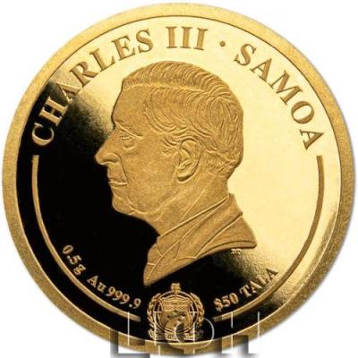 Gold Half Gram 2023 King Charles III Coronation, Coin from Samoa .jpg