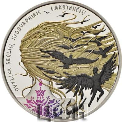 5 Euro Zwölf Brüder und Zwölf schwarze Raben 2024 PP Litauen.jpg