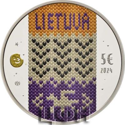 5 Euro Zwölf Brüder und Zwölf schwarze Raben 2024 PP Litauen .jpg