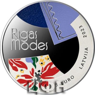 2023 Latvijas Bankas kolekcijas monēta - Rīgas modes 22 g, 999 .jpg