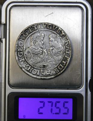 Германия Саксония 1611 1 талер  Кристиан II, Иоган Георг, Августус_10.JPG