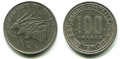 Чад 100 франков 1971.jpg