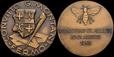 08-20-1966 Фермо - Медаль Конвитто Дж. Монтани - 1-я конференция бывших школьников 1966 г. - гр. 34,31 - Ø 40 мм-Photoroom.png