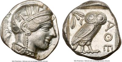 11. Афины, тетрадрахма 440-404 г. до н.э...jpg