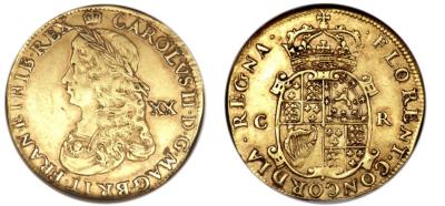 15. Англия, Карл II, 20 шиллингов..jpeg