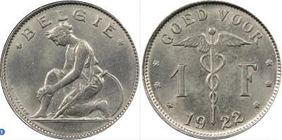 Бельгия, франк 1922..jpeg