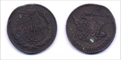 rossija_perechekan_5_kopeek_1765_goda_na_10_kopejkakh_petra_iii_odnoglavyj_orel.jpg