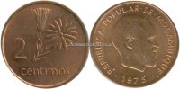 Мозамбик 2 сентима 1975 очень редкая монета