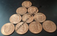 Джерси 1/12-54 анц KM26 10 монет