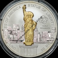 статуя свободы 3D монета