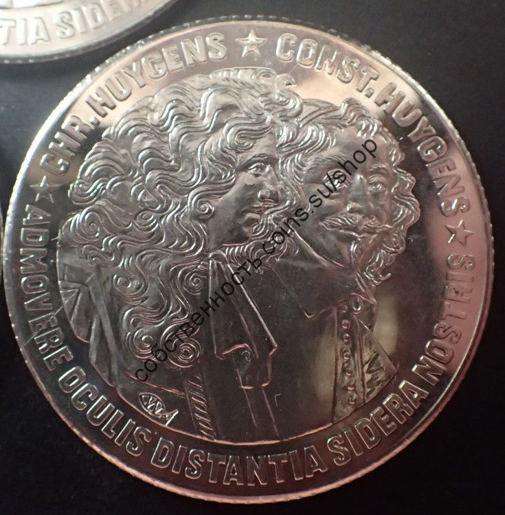 Нидерланды 10 экю 1989 Гюйгенс 5 монет
