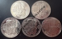 Нидерланды 10 экю 1992 королевская семья 5 монет