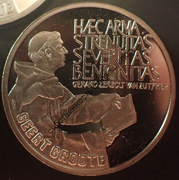 Нидерланды 2,5 экю 1990 Геерт Грооте 5 монет