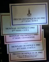 сертификат на Серебро Олимпиады-80 комплект
